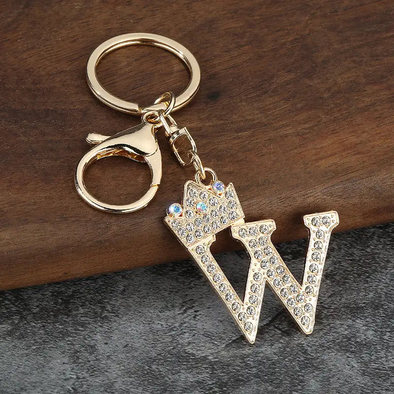 Sparkling Letter Keychain