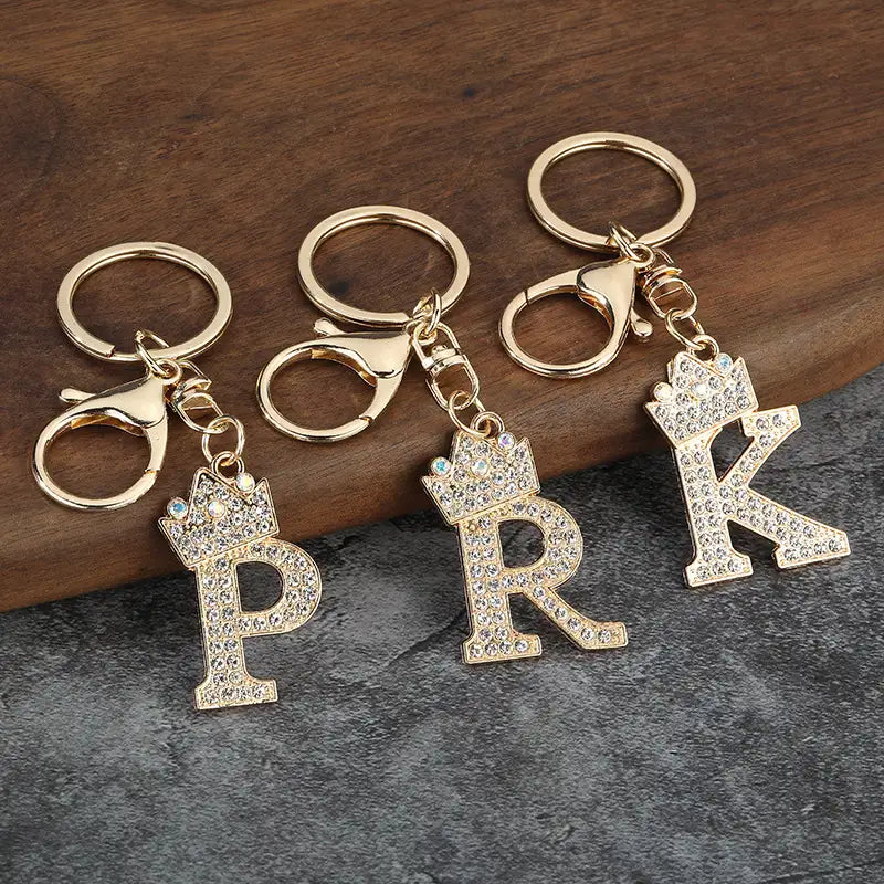 Sparkling Letter Keychain