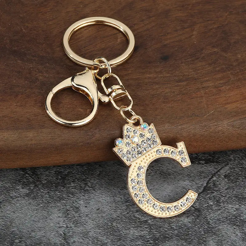 Sparkling Letter Keychain
