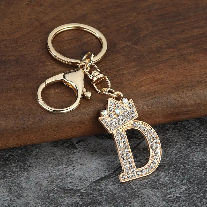 Sparkling Letter Keychain