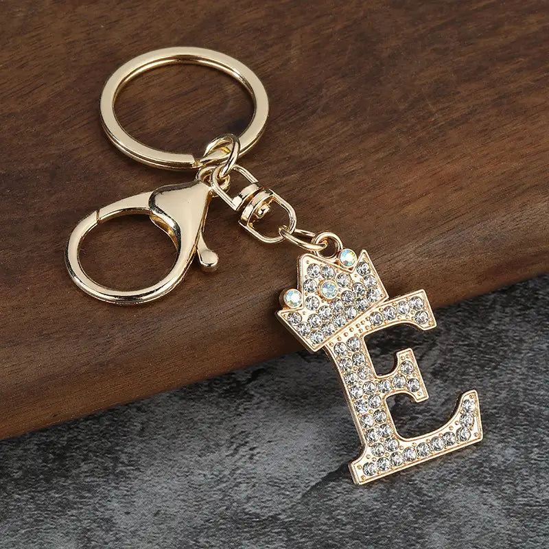 Sparkling Letter Keychain