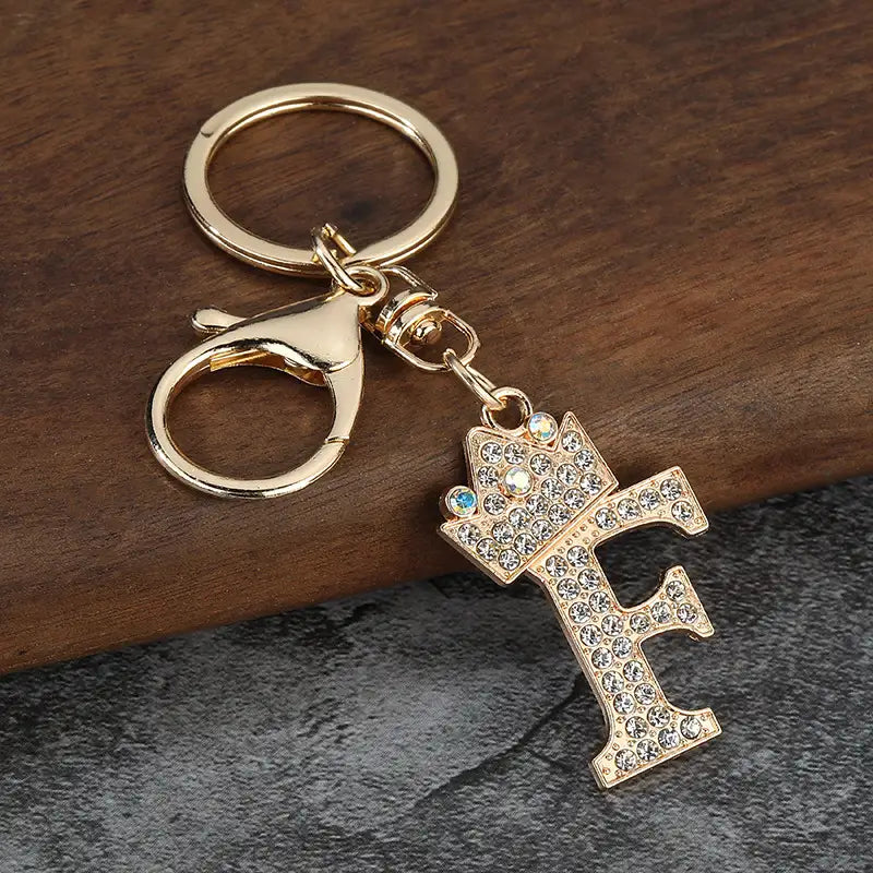 Sparkling Letter Keychain
