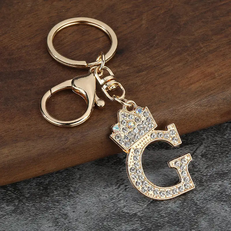 Sparkling Letter Keychain