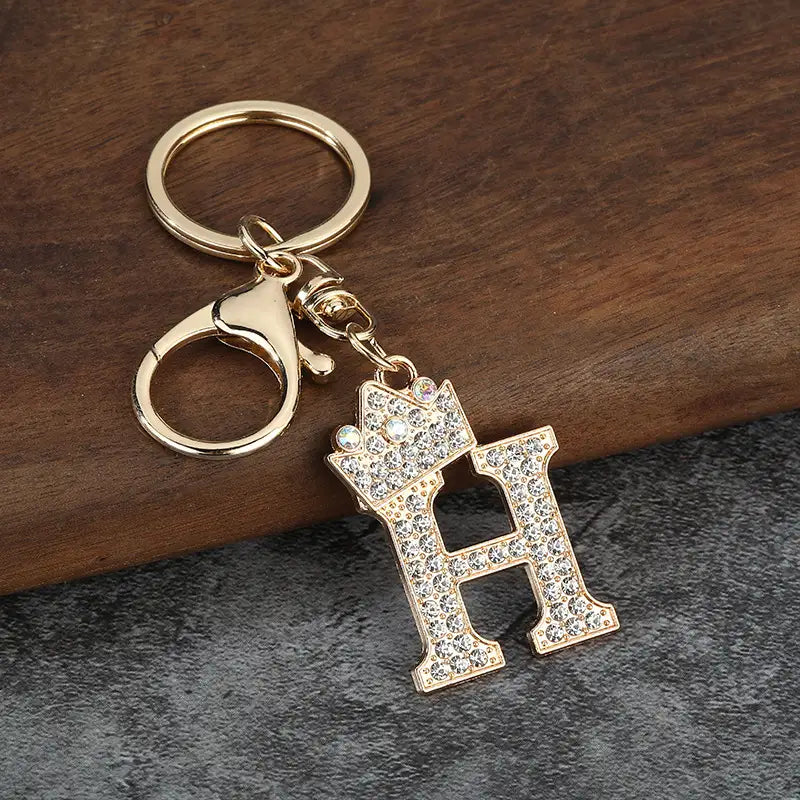 Sparkling Letter Keychain