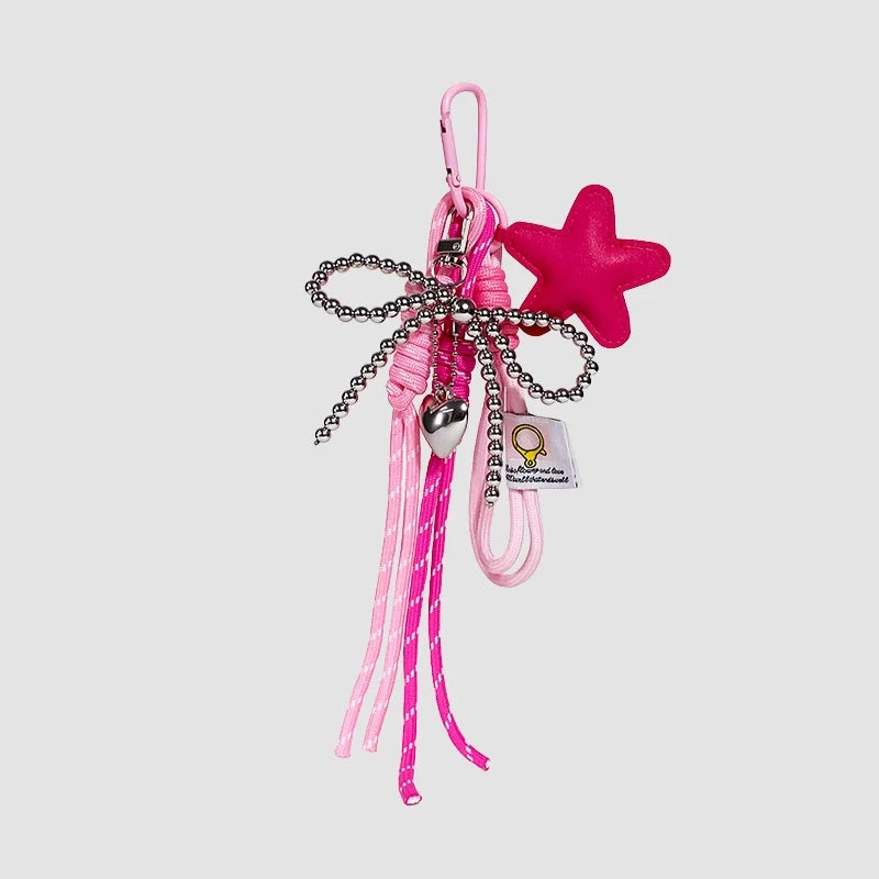 Star Bow Bag Charm