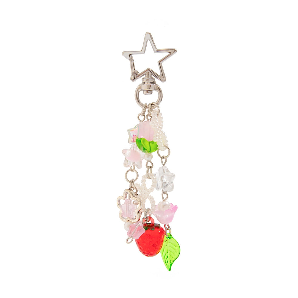 Strawberry Heart Keychain