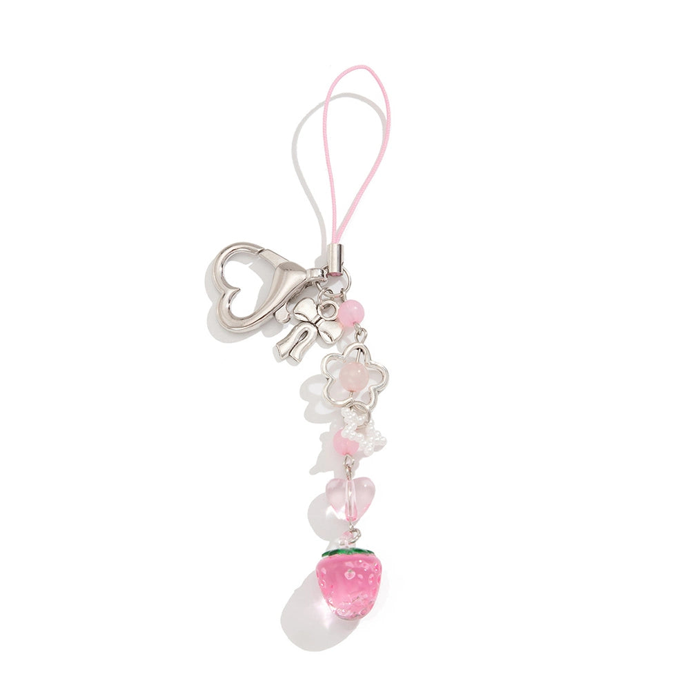 Strawberry Heart Keychain