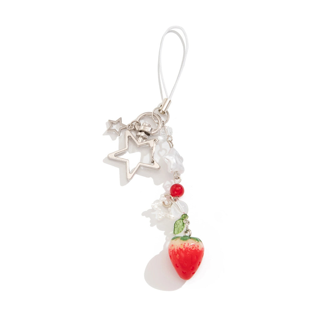 Strawberry Heart Keychain