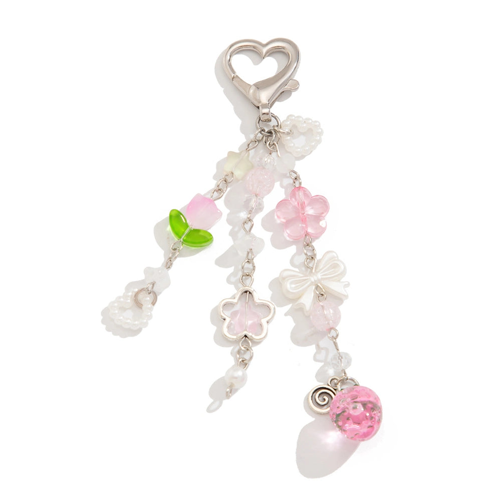Strawberry Heart Keychain