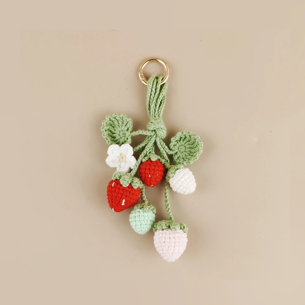 Strawberry String Bag Charm