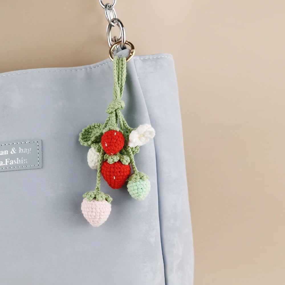 Strawberry String Bag Charm