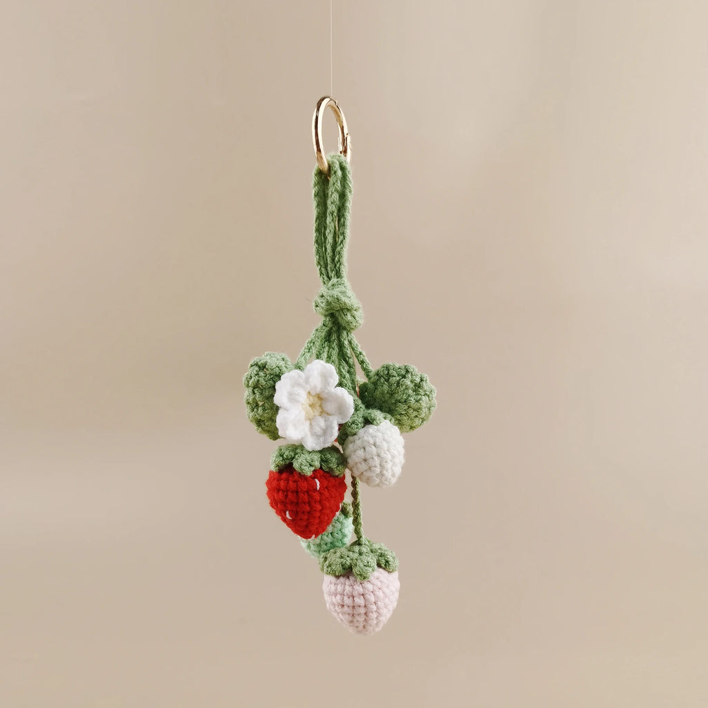 Strawberry String Bag Charm