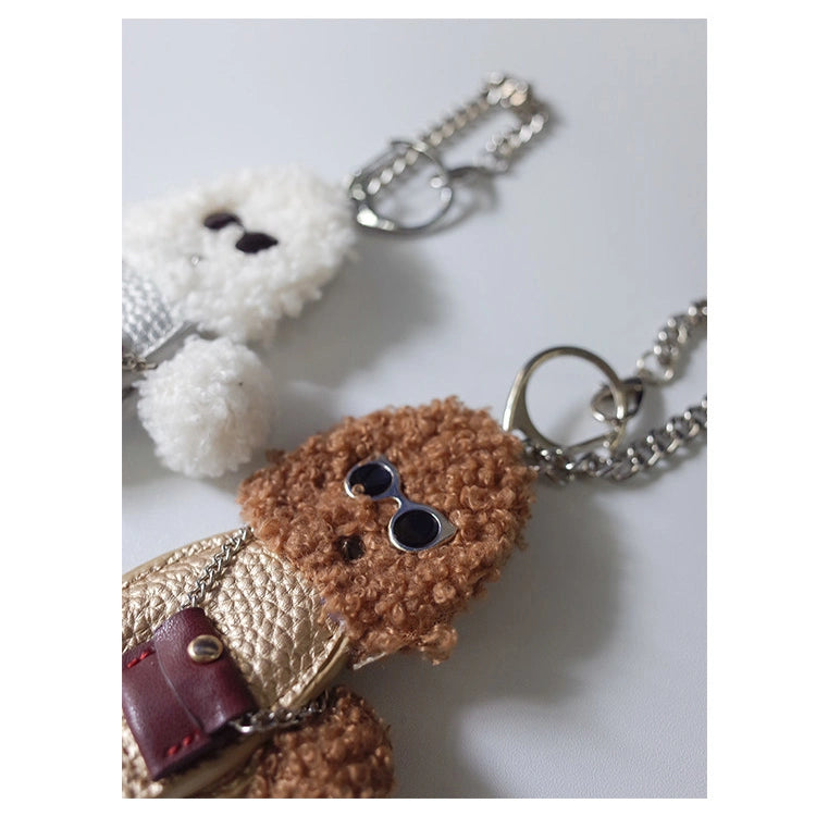 Stylish Poodle Dog Bag Charm