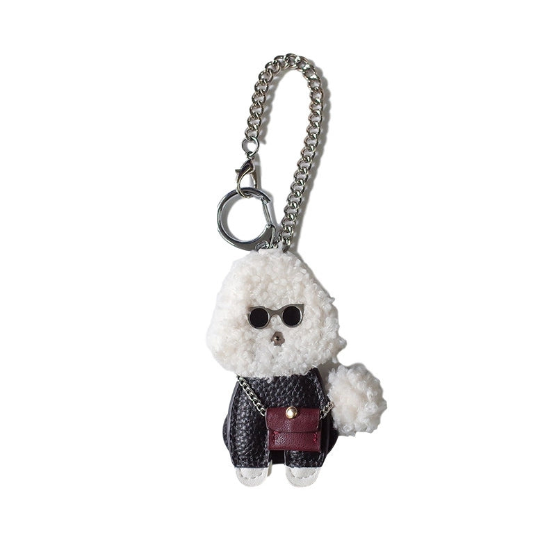 Stylish Poodle Dog Bag Charm