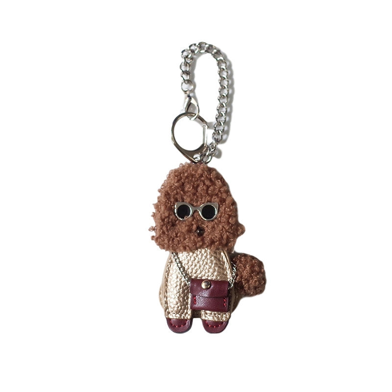 Stylish Poodle Dog Bag Charm
