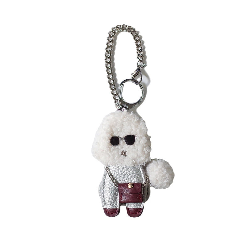 Stylish Poodle Dog Bag Charm
