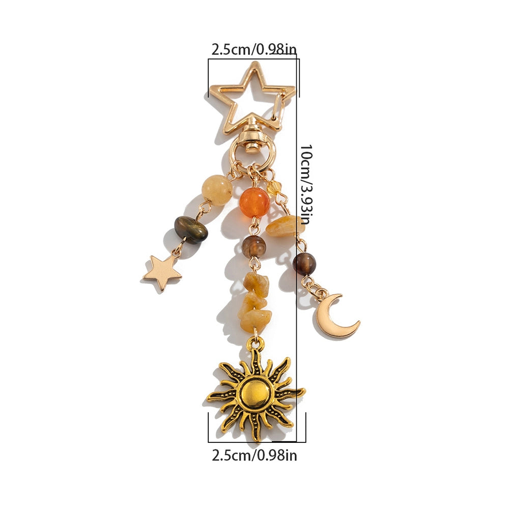 Sun and Moon Keychain