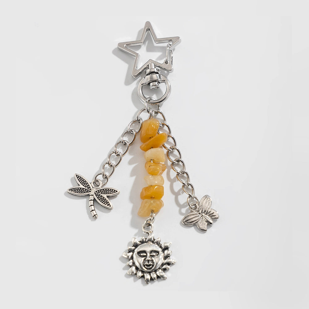 Sun and Moon Keychain