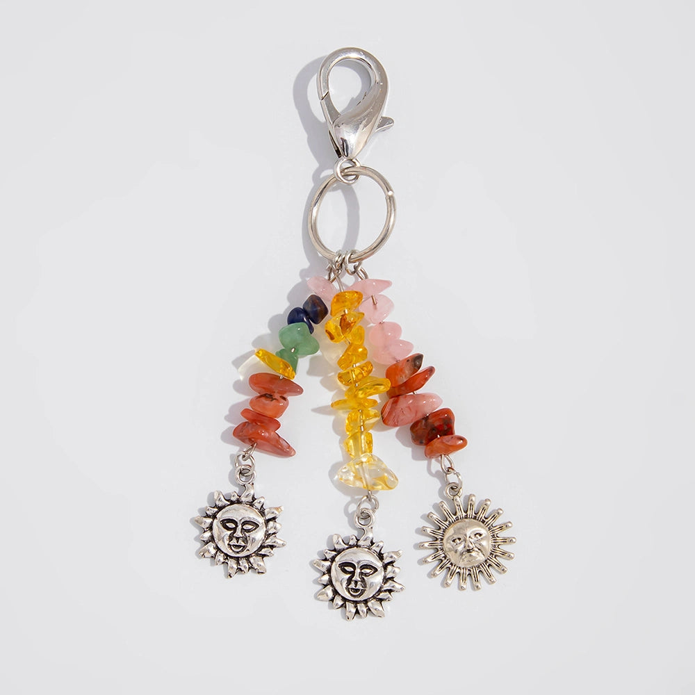 Sun and Moon Keychain