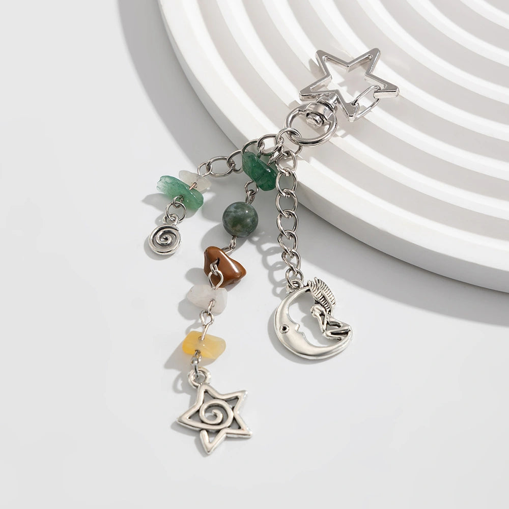 Sun and Moon Keychain