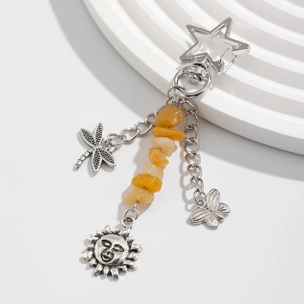 Sun and Moon Keychain