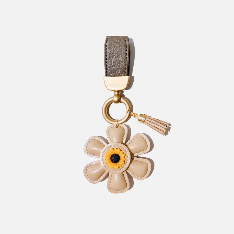 Sunflower Tassel Bag Charm
