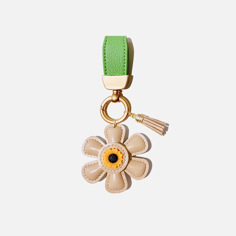 Sunflower Tassel Bag Charm