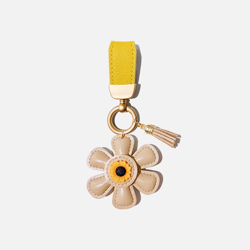 Sunflower Tassel Bag Charm