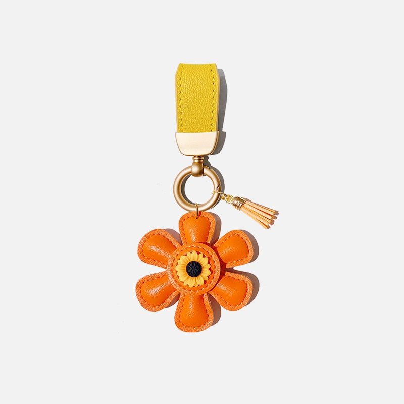 Sunflower Tassel Bag Charm