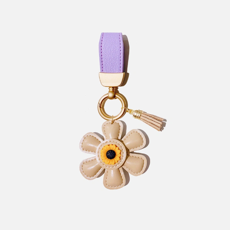 Sunflower Tassel Bag Charm
