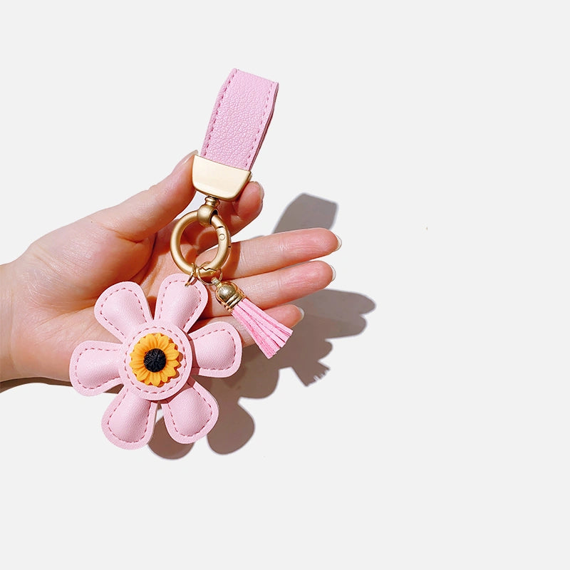Sunflower Tassel Bag Charm