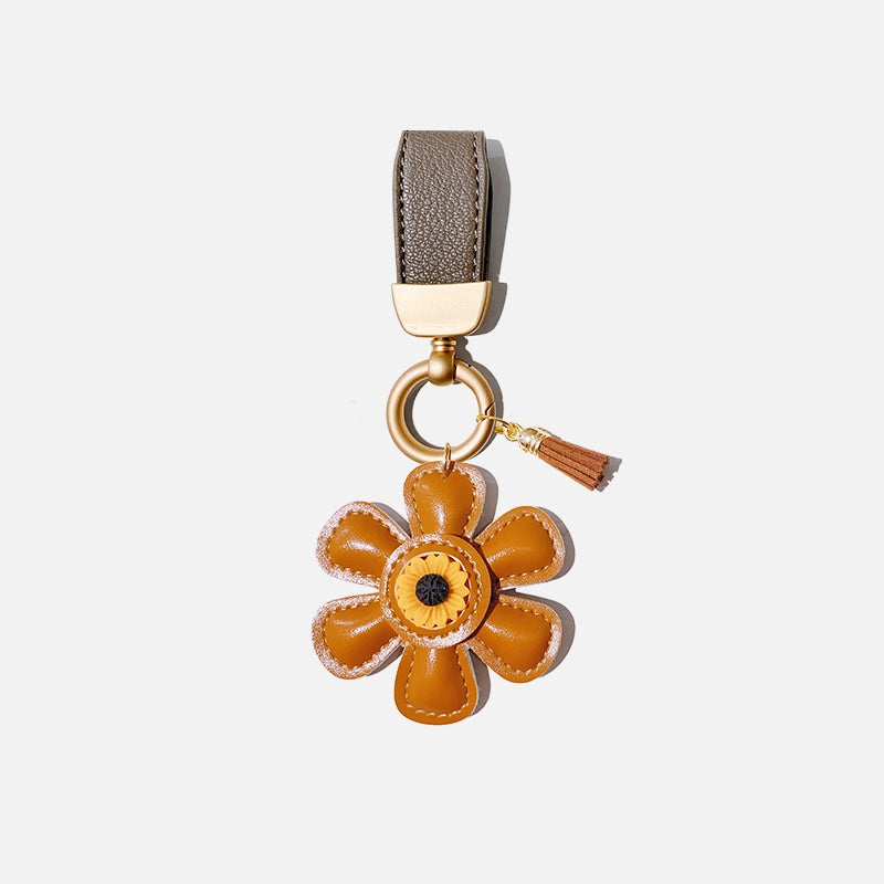 Sunflower Tassel Bag Charm