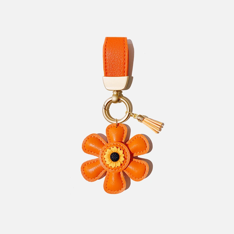 Sunflower Tassel Bag Charm