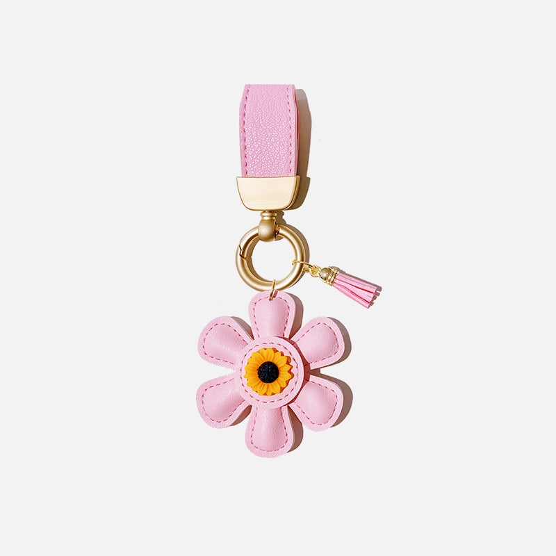 Sunflower Tassel Bag Charm