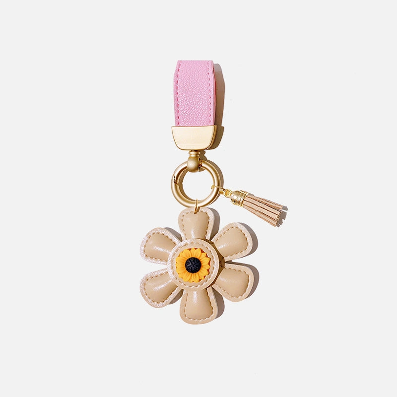 Sunflower Tassel Bag Charm