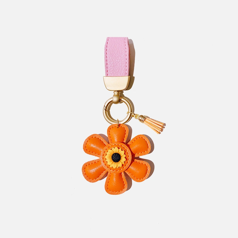Sunflower Tassel Bag Charm