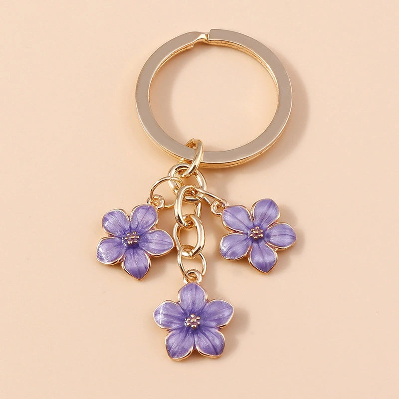 Sweet Floral Bag Charm