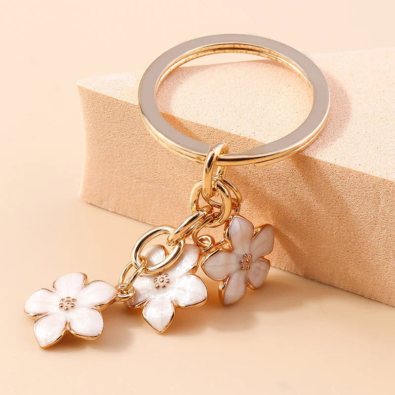Sweet Floral Bag Charm
