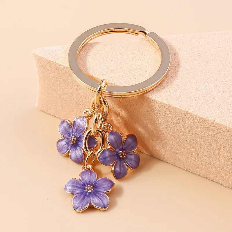 Sweet Floral Bag Charm