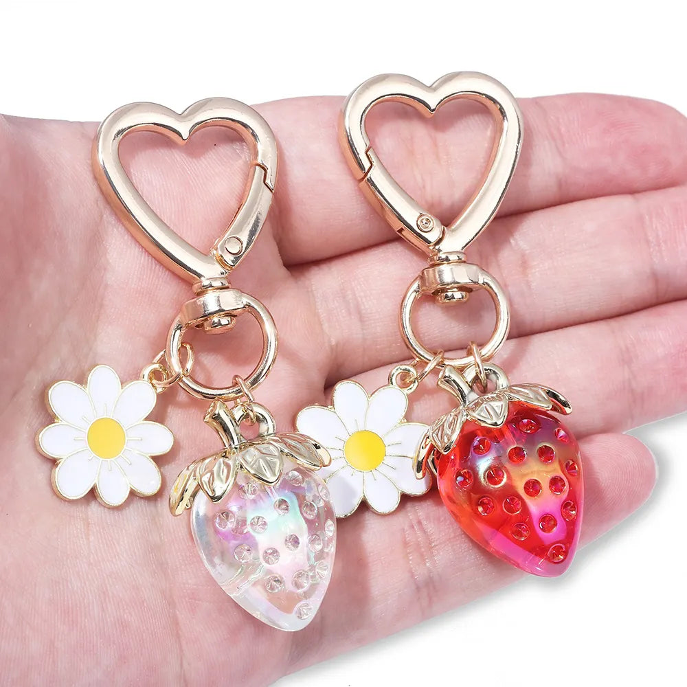 Sweet Strawberry Bag Charm