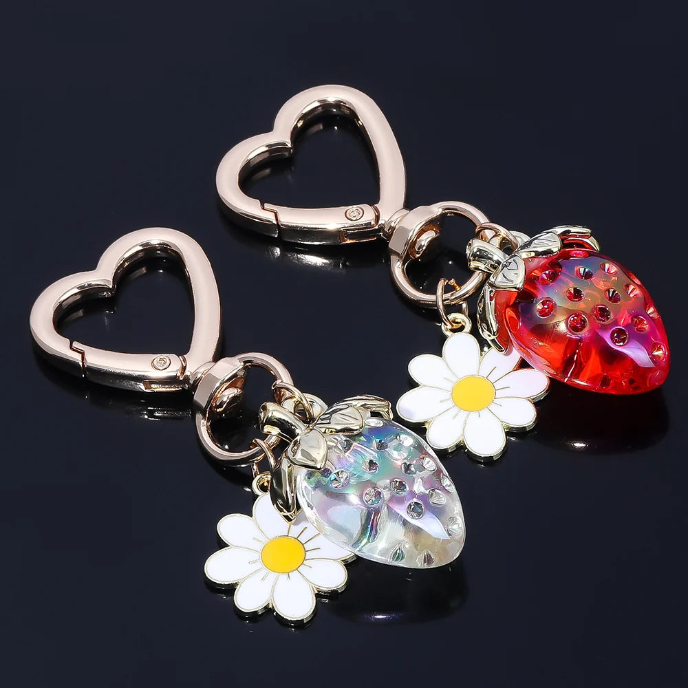 Sweet Strawberry Bag Charm