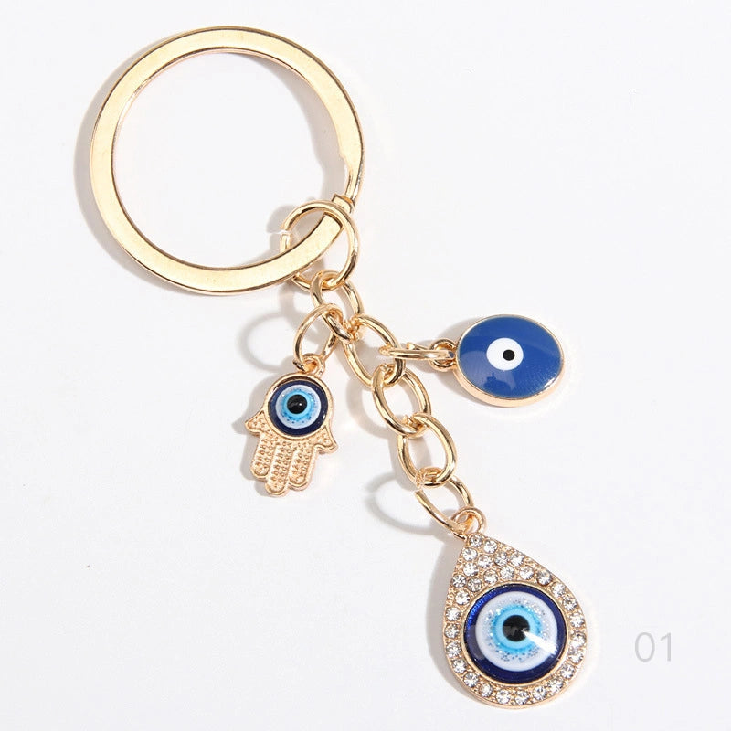 Teardrop Evil Eye Bag Charm