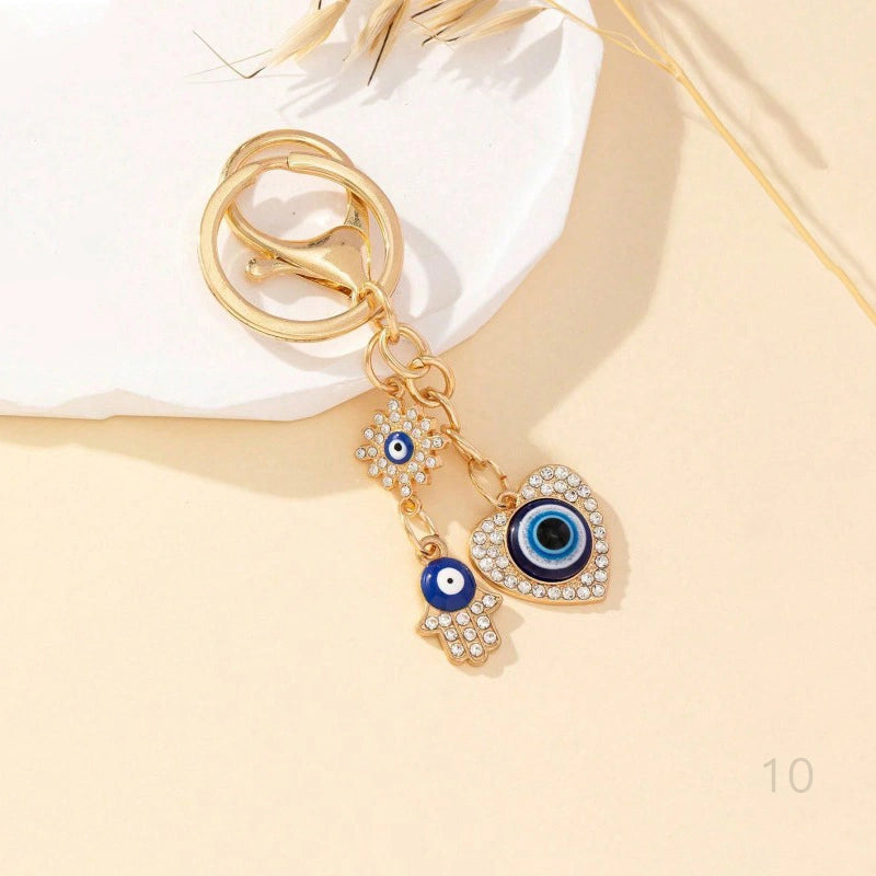Teardrop Evil Eye Bag Charm
