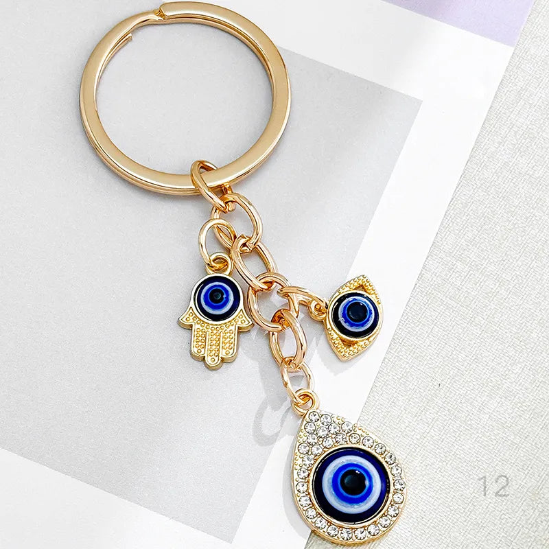 Teardrop Evil Eye Bag Charm