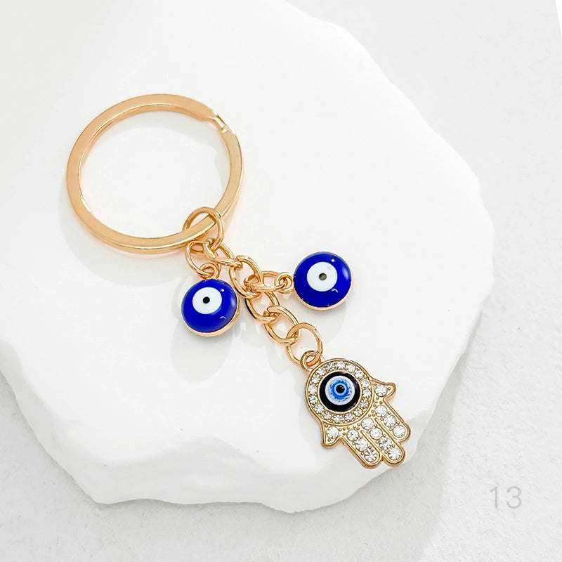 Teardrop Evil Eye Bag Charm