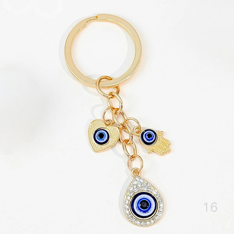 Teardrop Evil Eye Bag Charm