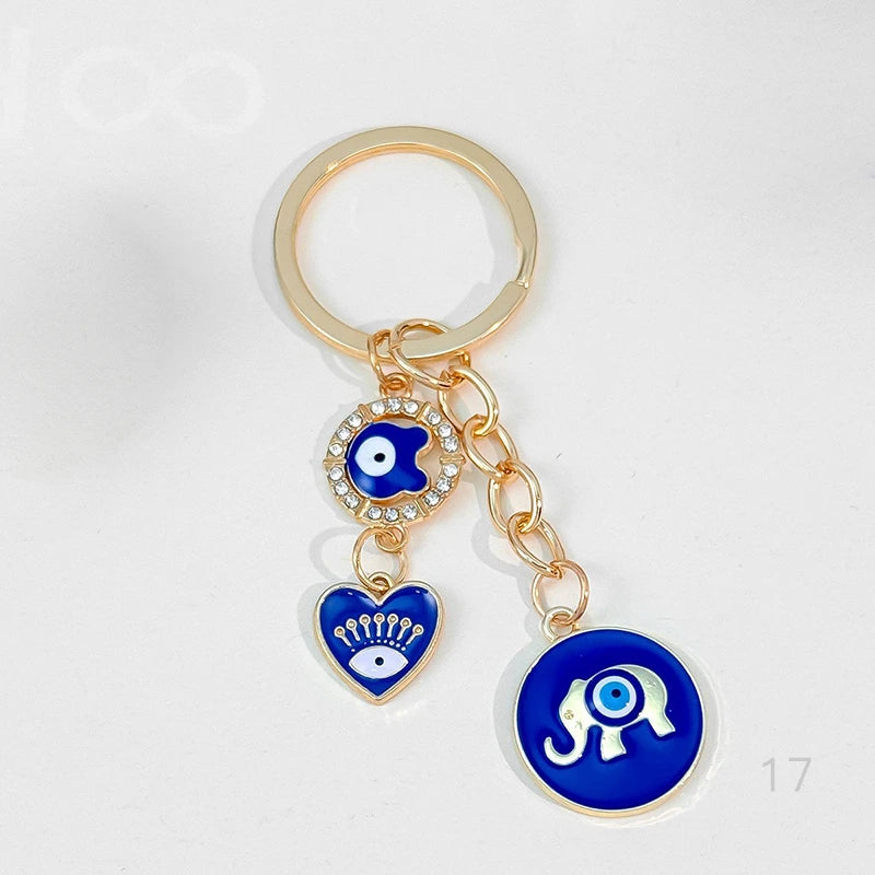 Teardrop Evil Eye Bag Charm