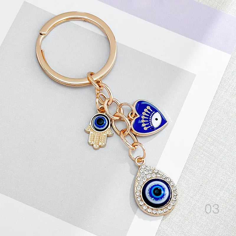 Teardrop Evil Eye Bag Charm