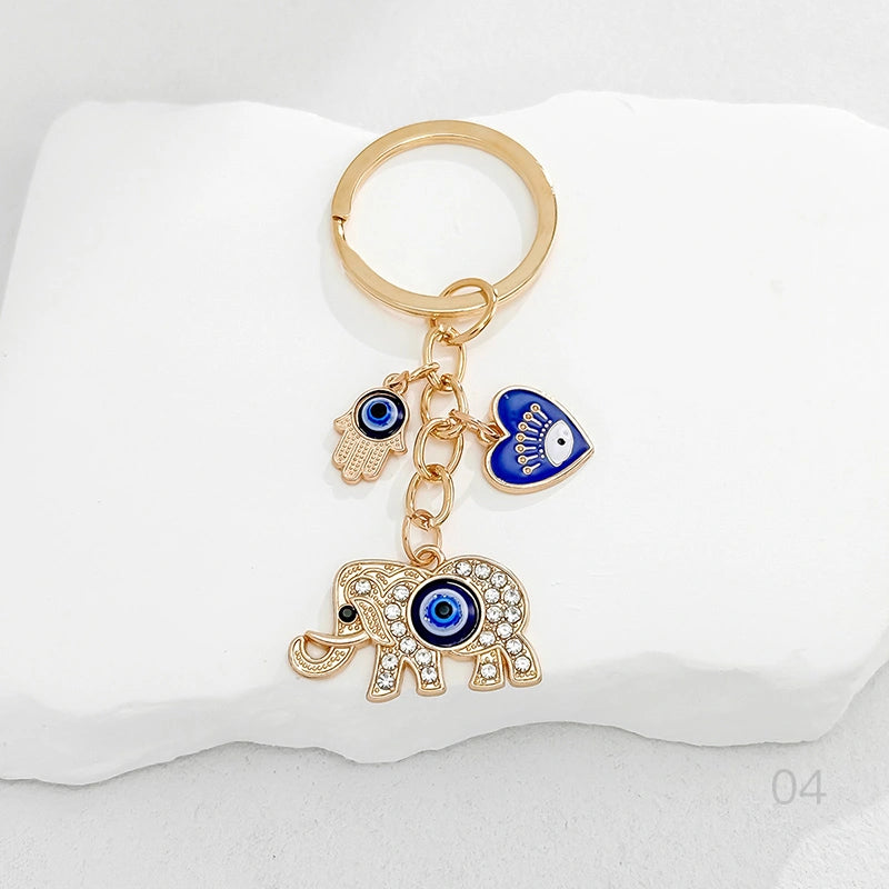 Teardrop Evil Eye Bag Charm