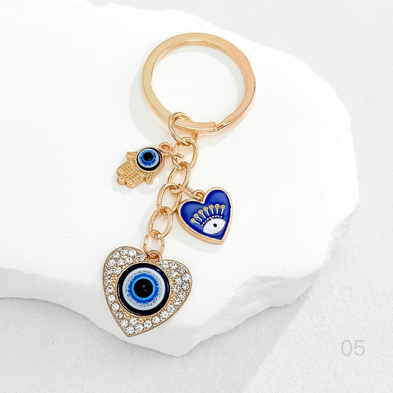 Teardrop Evil Eye Bag Charm